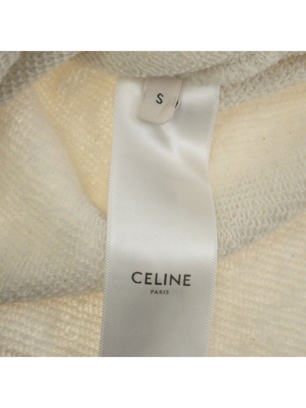 Celine S Logo Sweat Cotton Gray Top Trainer Casual - Picture 5 of 8